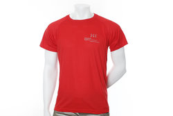Rotes Funktionsshirt der Hochschule Augsburg