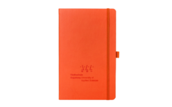 Oranges Notizbuch A5 der Hochschule Augsburg